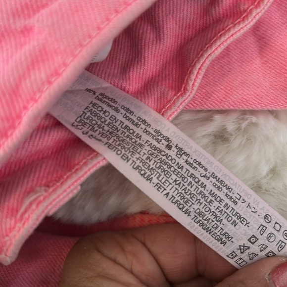 Zara The Boogie Pants Pink Wide Leg Jeans - Picture 8 of 8